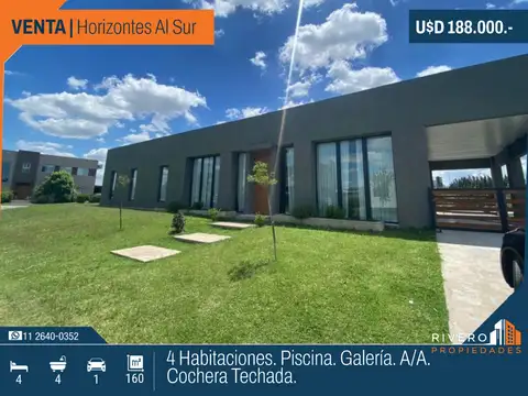 Venta Casa - 4 Habitaciones Piscina A/A - Horizontes al Sur