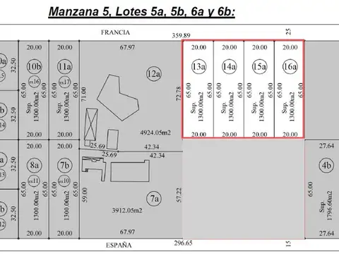 Lotes venta s/Francia, Mza 5, Parque Las Naciones, Guernica
