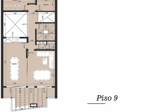 Salta 3900, Piso 2°