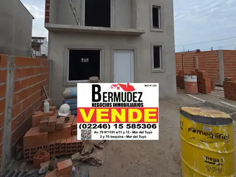 Venta Duplex 4 Ambientes Al Frente Calle 1 Esq 85 Mar Del Tuyu Anticipo y Cuotas 
