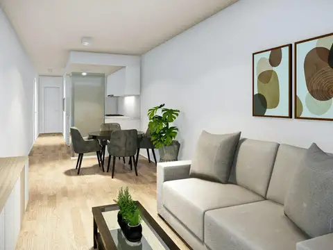 Departamento Monoambiente con 1 baño