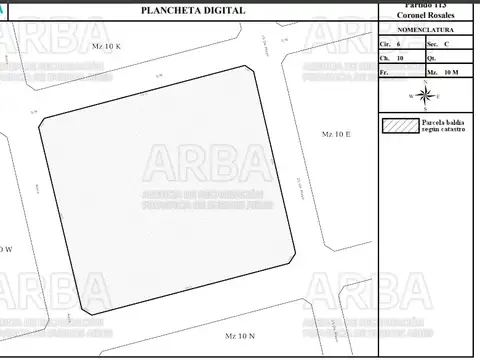 Terreno en Venta 105  mts Fondo