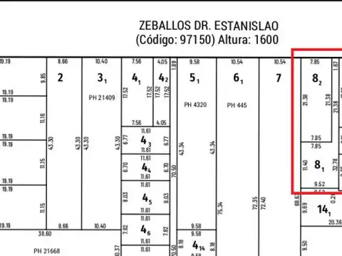 Zeballos 1600 , Piso No definido