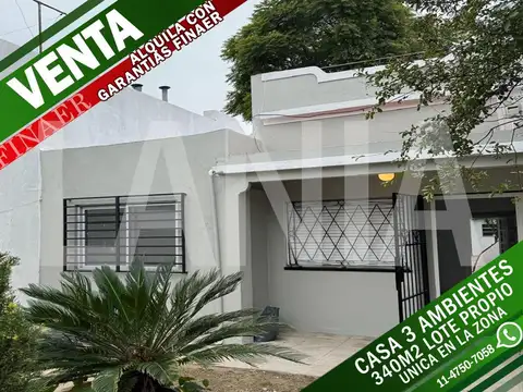 CASA LOTE PROPIO :: 340MT2 :: COCHERA GRAN PATIO :: CONSULTE