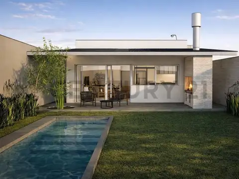 Casa reciclada a nuevo en City Bell | 2 dormitorios, parque y pileta