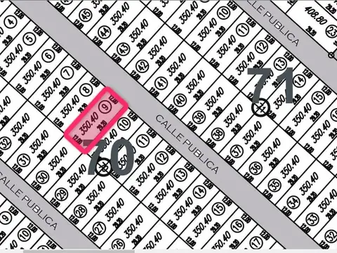 Terreno en Venta de 350,0 m2