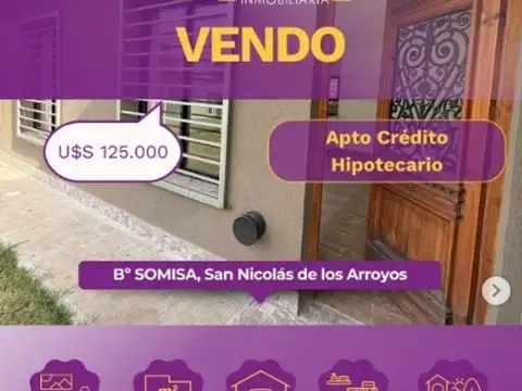 Vendo casa con Parque en Barrio Somisa