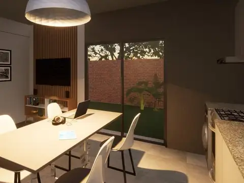 VENTA DPTO 1 DORMITORIO CON DOBLE PATIO