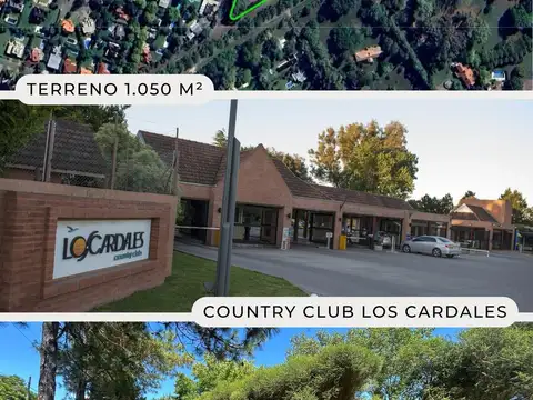 TERRENO EN VENTA 1050 M2, LOS CARDALES COUNTRY CLUB