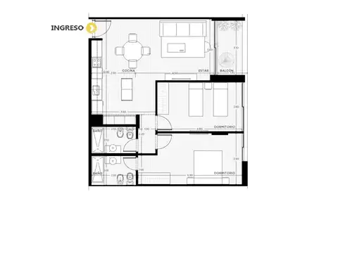 Venta | Departamento 1 dormitorio con balcón Norte | Barrio Refinería, Rosario