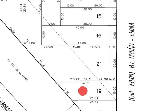 Terreno en venta por calle Oroño Acepta permutas