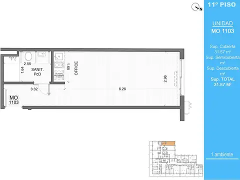 Departamento en Venta Apto profesional