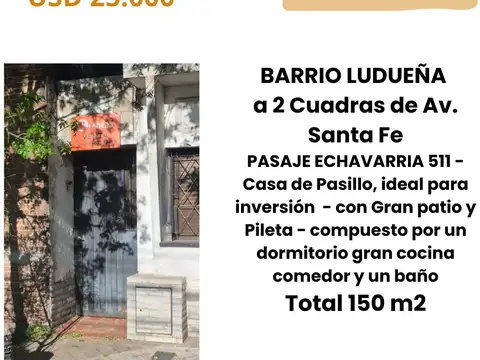 Casa en venta en Ludueña