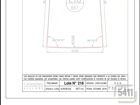 Lote Terreno 672m2 en Barrio San Felipe Canning