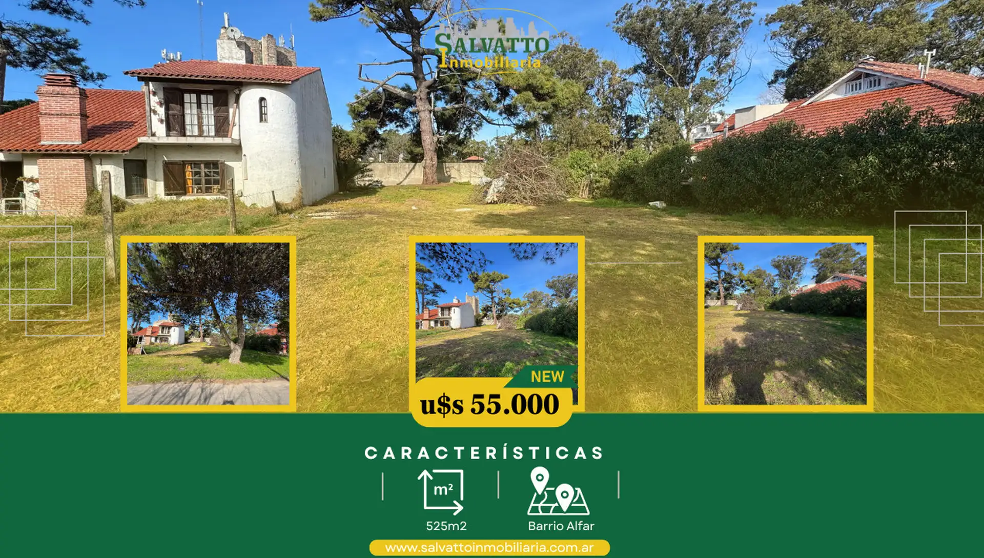 Terreno en venta 525m² en Alfar, a 2 cuadras del mar