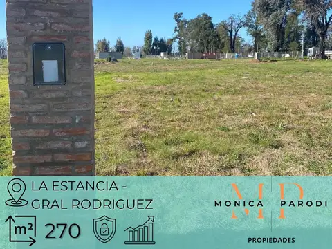 TERRENO CON MEJORAS EN VENTA EN BARRIO SEMICERRADO LA ESTANCIA – GENERAL RODRÍGUEZ