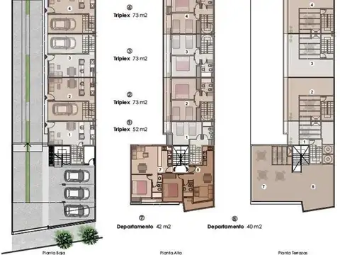 Casa 3 ambientes con 2 baños