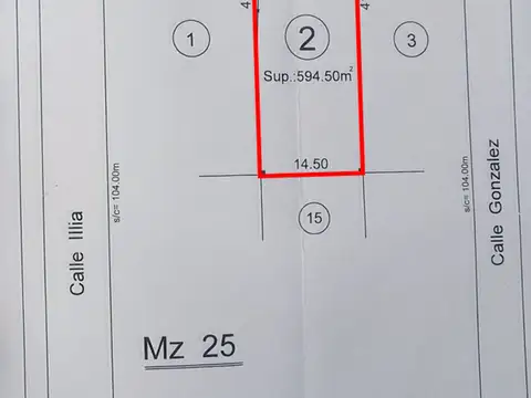 Terreno en Venta de 595,0 m2