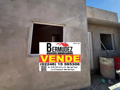 Venta Chalet 3 Ambientes En Mar Del Tuyu Calle 85 Entre 8 Y 9 Oportunidad Obra En Pozo 