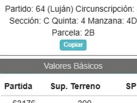 Terreno en Venta de 3165,0 m2