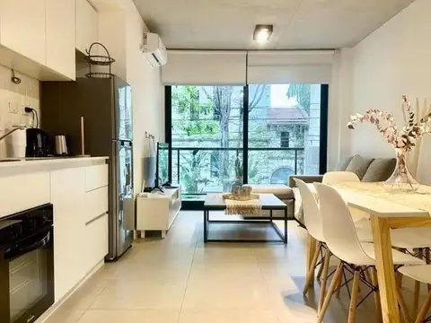 ALQUILER 2 AMBIENTES AMOBLADO CON PATIO + AMENITIES -PALERMO