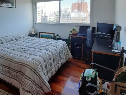 Espectacular depto amoblado con quincho, parrilla, pileta, solarium y cochera.