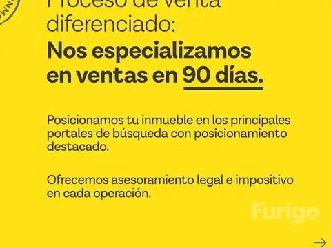 Departamento en Venta 1 año