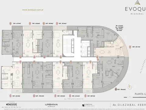 Av. Olazábal esquina Av. Triunvirato.