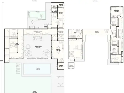 Casa 9 ambientes con 5 baños