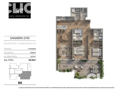 Departamento en Venta de 2 dormitorios