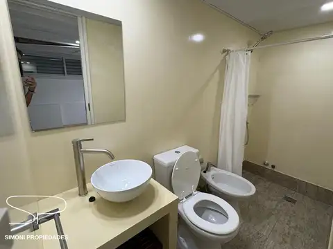 Moderno monoambiente tte. instalado c/ aire y lavarropas