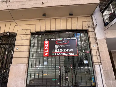 Recoleta - Local Comercial 58 m² a la Calle - Amplia Vidriera