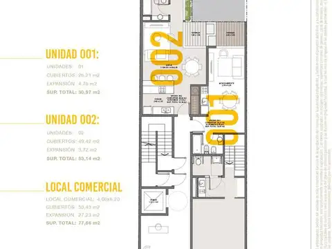 Departamento en Venta de 2 ambientes