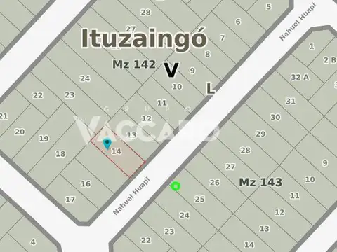 Venta de Lote, Ituzaingó ,Excelente ubicación, zona residencial, tranquila y en constante crecimiento.