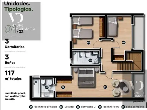 Depto Tipo Casa en Venta de 3 dormitorios