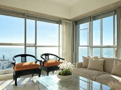 4 ambientes + dependencia y vista a mar c/cochera