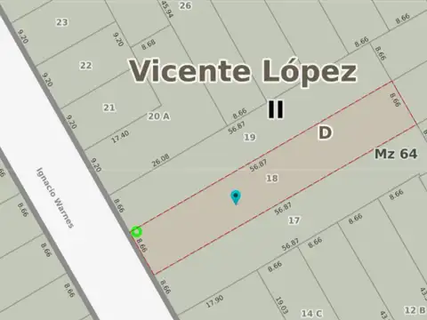 Terreno en Venta de 492,0 m2