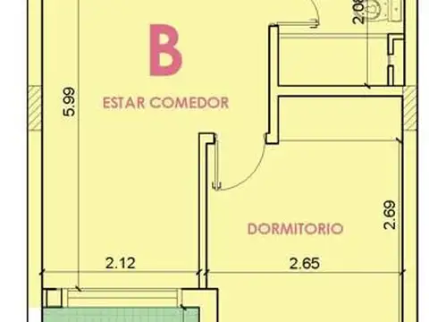 Departamento en Venta en Centro, USD 65.400