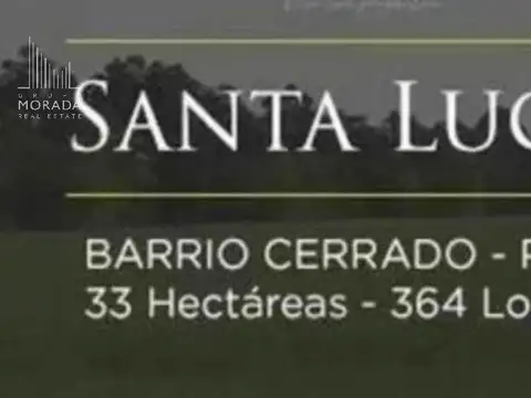 Venta terreno en Barrio Santa Lucia lote interno