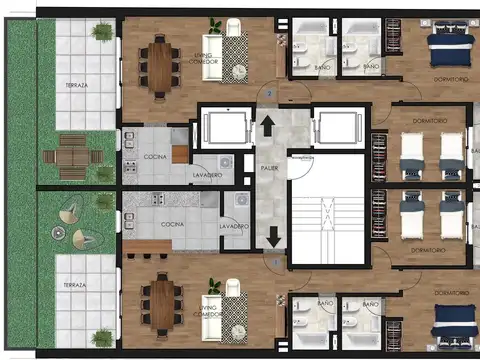 Departamento Monoambiente con 1 baño