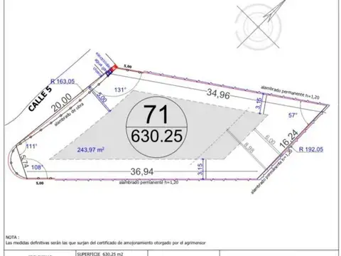 Terreno en Venta en Barrio Arenas Chico, USD 43.000