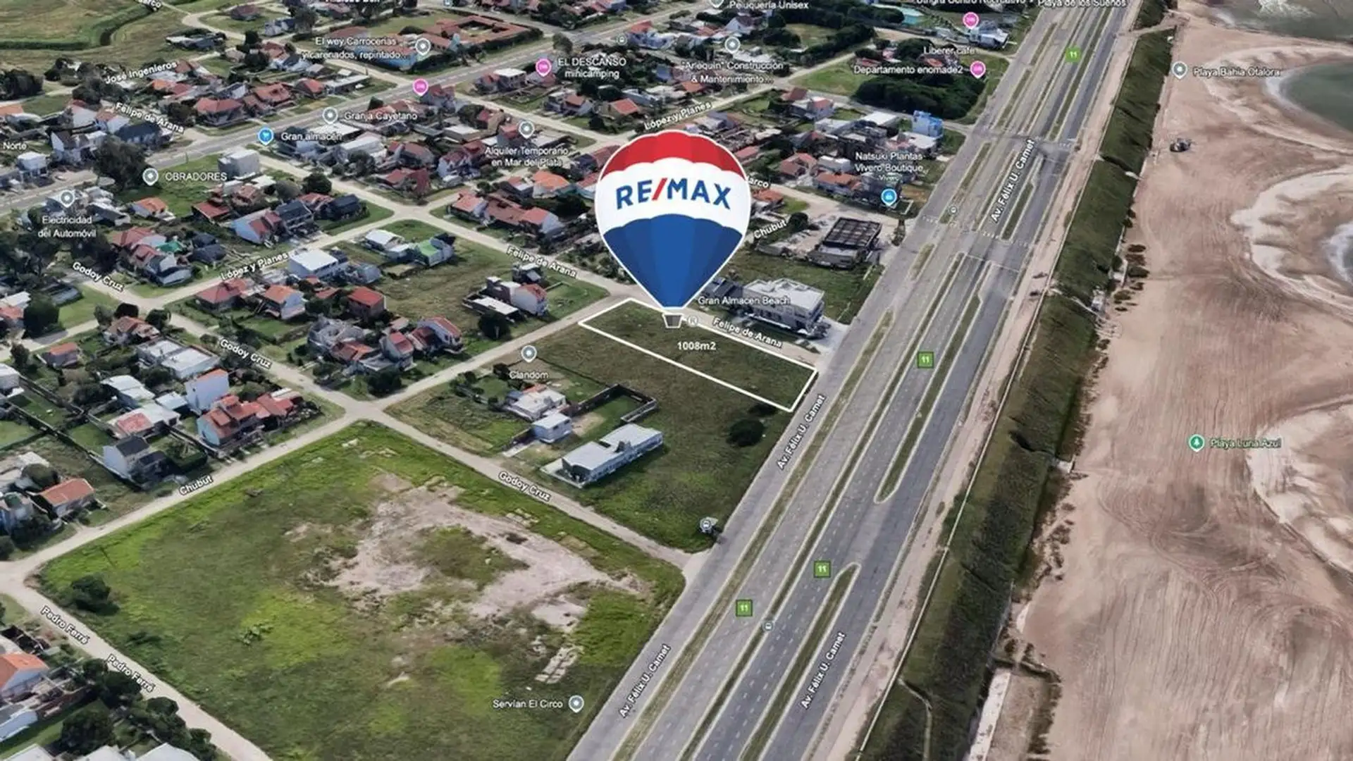 VENTA DE LOTE 1000 M2 FRENTE AL MAR