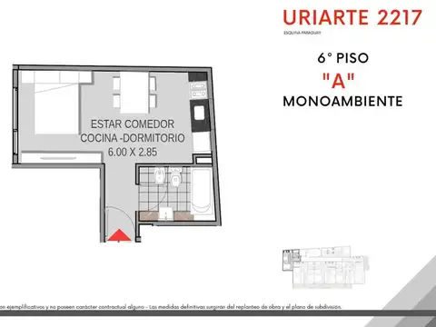 Departamento en Venta en Palermo, USD 115.000