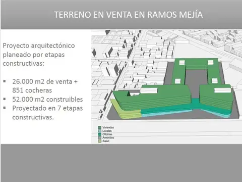 Terreno en Venta en Ramos Mejia, USD 7.000.000