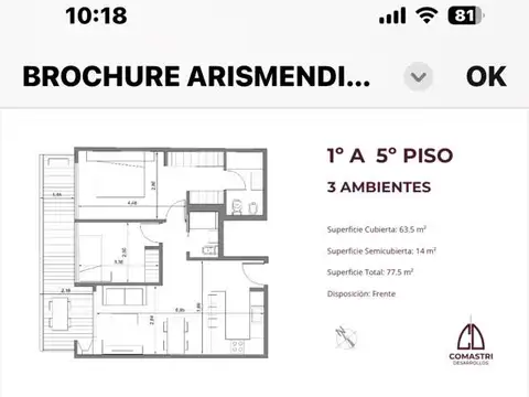 Arismendi 2400, Piso 3
