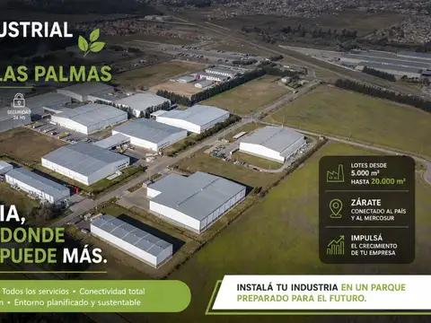 VENTA LOTES PARQUE INDUSTRIAL Y LOGISTICO ZARATE