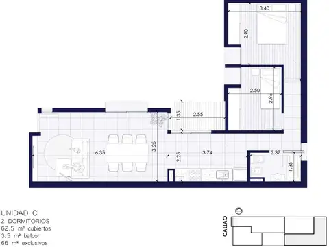 Departamento en venta en Pichincha, Rosario 2 dormitorios c/ amenities!