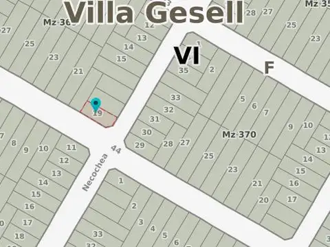 Terreno en Venta 29  mts Fondo