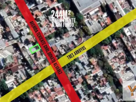 Terreno en venta - 244mts2 - Caballito