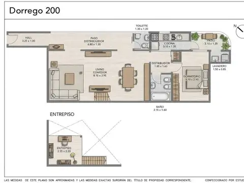 Depto Tipo Casa en Venta en Villa Crespo, USD 135.000